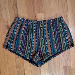 Forever 21 Multicolor Patterned High Waist Shorts